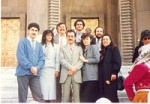 Oskay and friends from the theatre Yasar Ersoy, Osman Alkas, Erol Refikoglu, Isin Refikoglu Cem etc